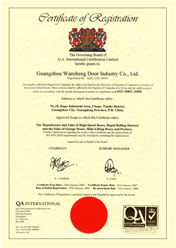 ISO Qualification honor
