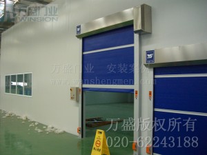 贝尔罗斯（广州）电子部件有限公司快速卷门安装案例